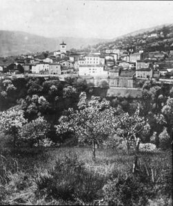 Le village de Chalmazel au début du XXe siècle (VD 14761).