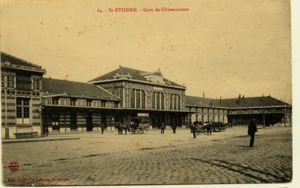 La gare de Châteaucreux, [avant 1914] (2 Fi ICONO 1453). 