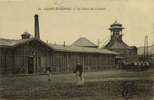 La gare du Clapier en bois, [1900] (2 Fi ICONO 3783). 