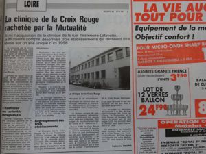 Le rachat de la clinique par la Mutualité dans les colonnes de La Tribune-le Progrès du 27 janvier 1995 (7 C 11/406).